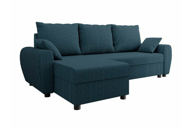 Fionara 3-sits Hörnbäddsoffa Blå - Möbler - Vardagsrum - Bäddsoffor - Hörnbäddsoffa