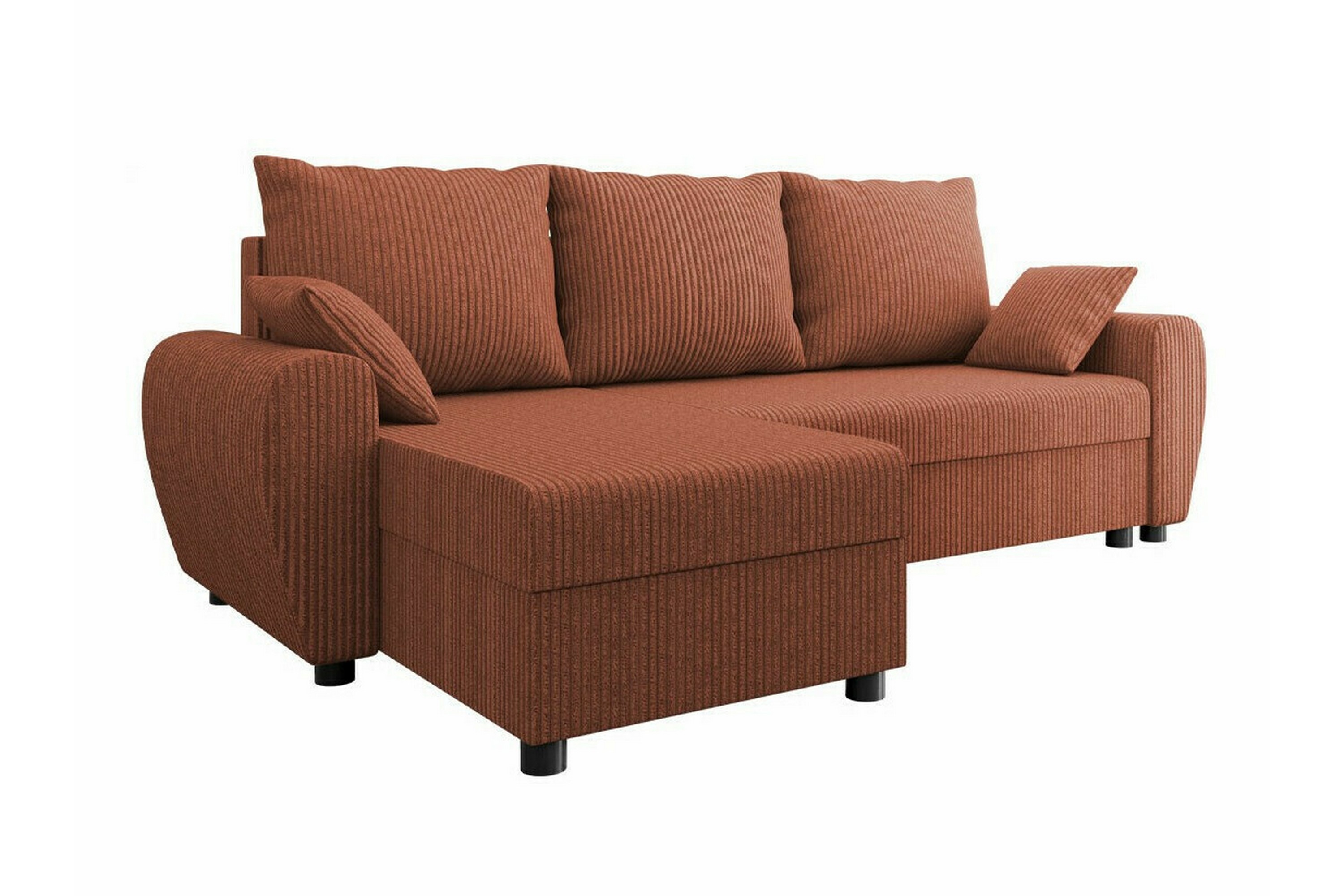 fionara 3-sits hörnbäddsoffa röd -