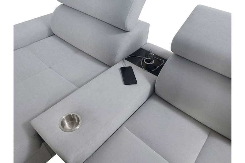 FIORANO 3-sits Bäddsoffa Vänster - Svart - Möbler - Vardagsrum - Bäddsoffor - U bäddsoffa