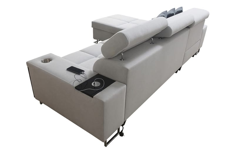FIORANO 4-sits Hörnbäddsoffa Höger Svart - Möbler - Vardagsrum - Bäddsoffor - Hörnbäddsoffa