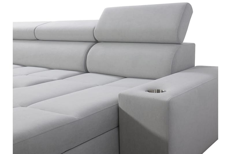 FIORANO 4-sits Hörnbäddsoffa Vänster Svart - Möbler - Vardagsrum - Bäddsoffor - Hörnbäddsoffa