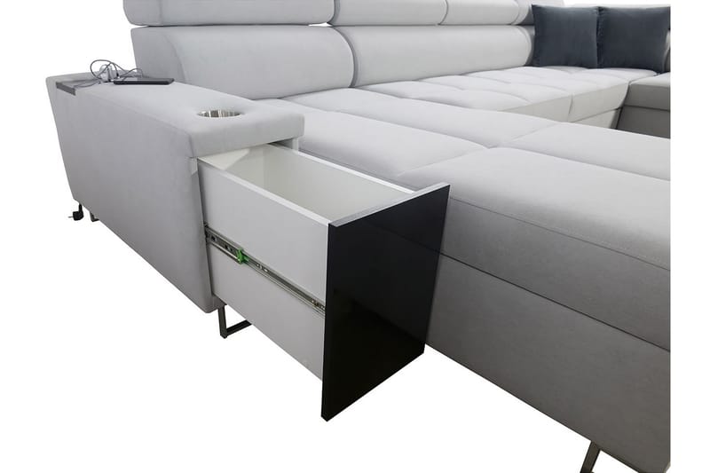 FIORANO Bäddsoffa m. Divan och Schäslong - Möbler - Vardagsrum - Bäddsoffor - U bäddsoffa
