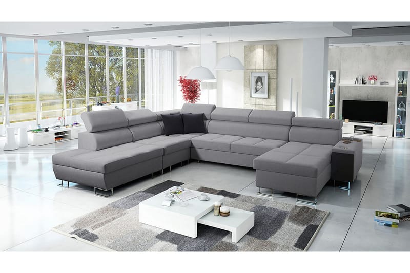 FIORANO Bäddsoffa m. Divan och Schäslong - Möbler - Vardagsrum - Bäddsoffor - U bäddsoffa