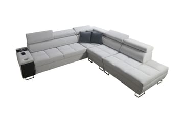 FIORANO Bäddsoffa m. Schäslong L-formad