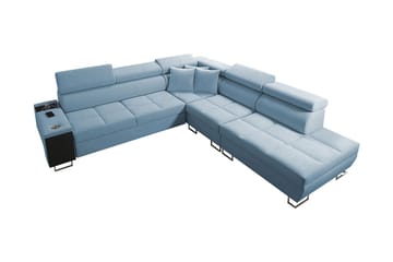 FIORANO Bäddsoffa m. Schäslong L-formad