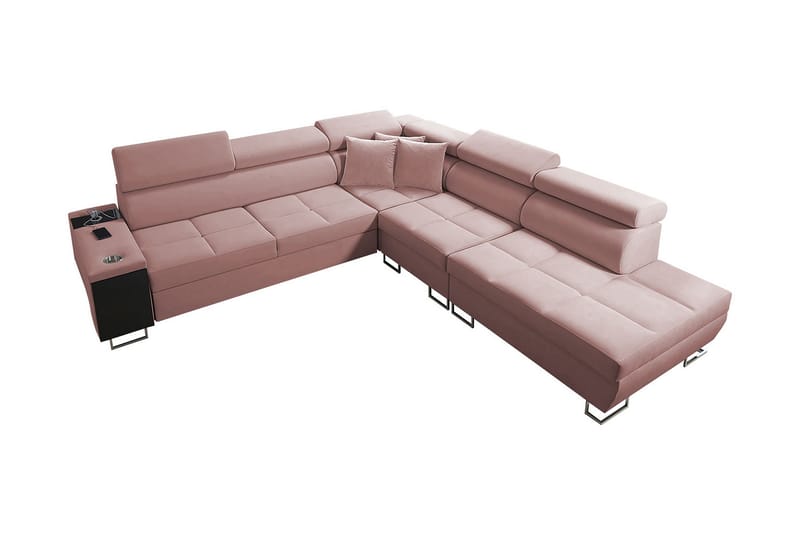FIORANO Bäddsoffa m. Schäslong L-formad - Möbler - Vardagsrum - Bäddsoffor - Hörnbäddsoffa