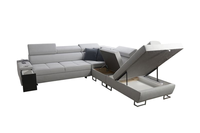 FIORANO Bäddsoffa m. Schäslong L-formad - Möbler - Vardagsrum - Bäddsoffor - Hörnbäddsoffa