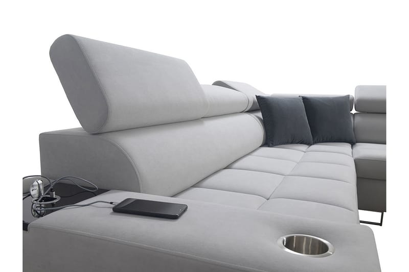 FIORANO Bäddsoffa m. Schäslong L-formad - Möbler - Vardagsrum - Bäddsoffor - Hörnbäddsoffa
