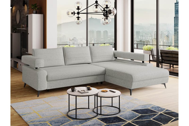 Fito Bäddsoffa med Divan 3-sits - Grå - Möbler - Vardagsrum - Bäddsoffor