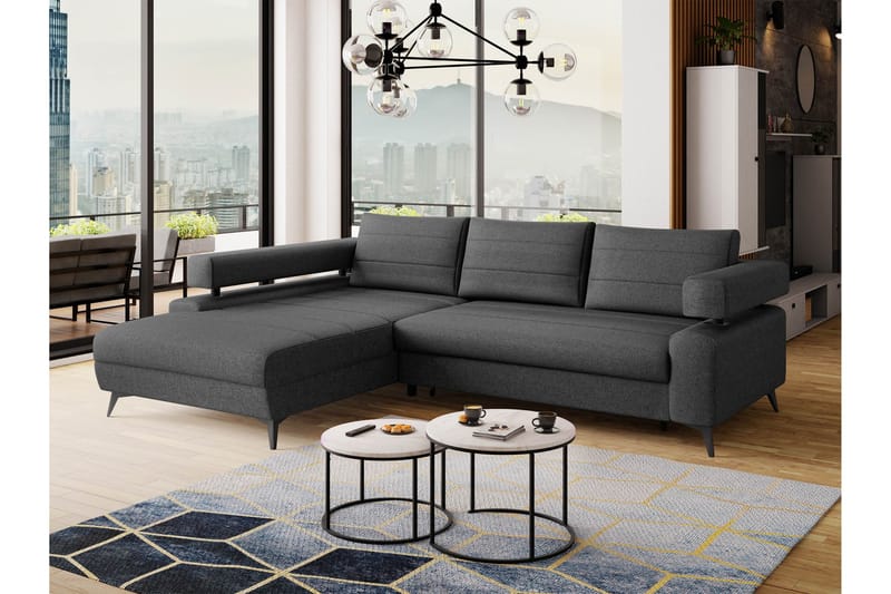 Fito Bäddsoffa med Divan 3-sits - Grå - Möbler - Vardagsrum - Bäddsoffor
