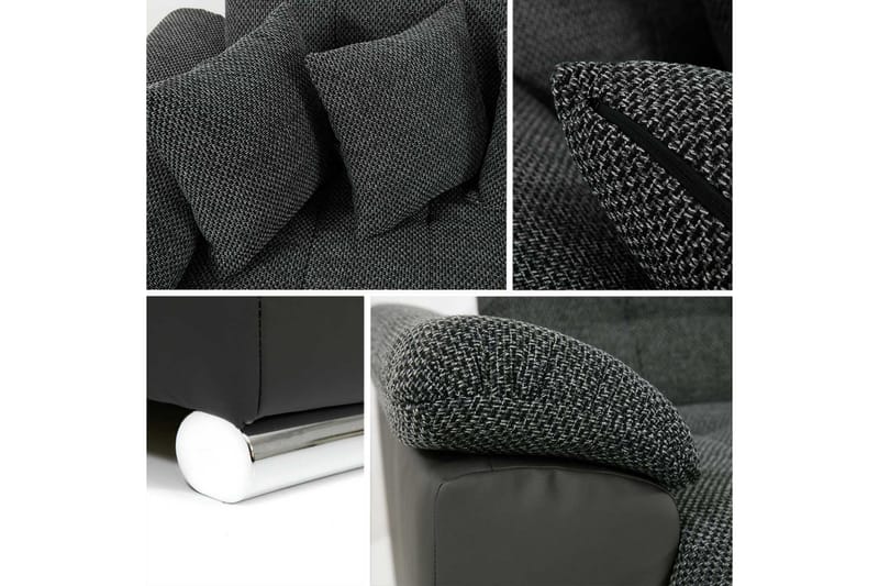 FLATEBYN 6-sits Bäddsoffa - Röd/Svart - Möbler - Vardagsrum - Bäddsoffor - U bäddsoffa