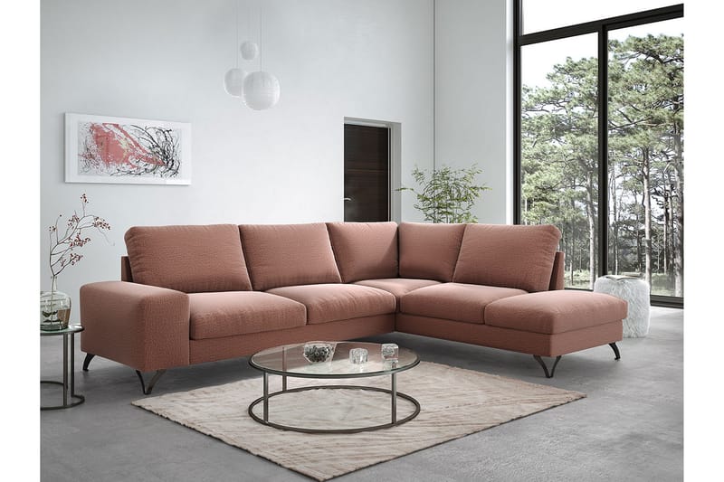 FLAVIO 4-sits Bäddsoffa Höger - Brun - Möbler - Vardagsrum - Bäddsoffor
