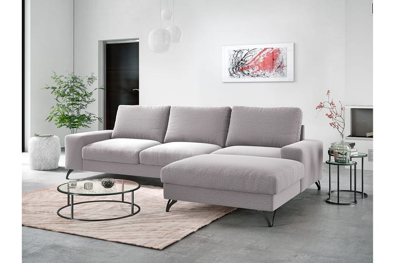 FLAVIO Divanbäddsoffa 292x141x91 cm - Grå - Möbler - Vardagsrum - Bäddsoffor
