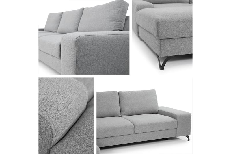 FLAVIO Divanbäddsoffa 292x141x91 cm - Rosa - Möbler - Vardagsrum - Bäddsoffor