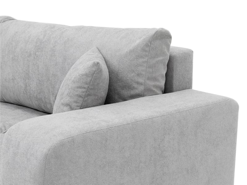 Flo 3-sits Kubisk Bäddsoffa med Förvaring i Bouclé - Brun - Möbler - Vardagsrum - Bäddsoffor