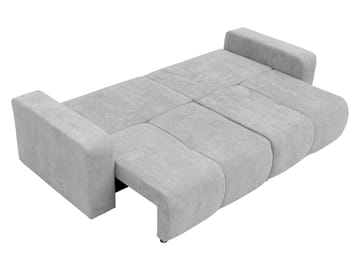 Flo 3-sits Kubisk Bäddsoffa med Förvaring i Bouclé - Vit - Möbler - Vardagsrum - Bäddsoffor