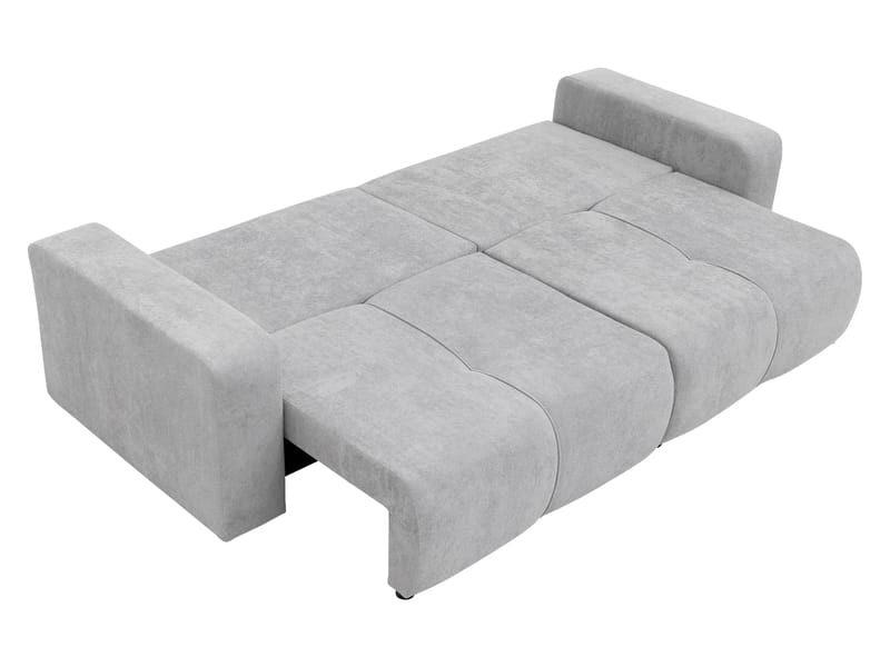 Flo 3-sits Kubisk Bäddsoffa med Förvaring i Bouclé - Vit - Möbler - Vardagsrum - Bäddsoffor