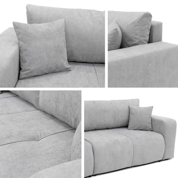 Flo 3-sits Kubisk Bäddsoffa med Förvaring i Bouclé - Vit - Möbler - Vardagsrum - Bäddsoffor
