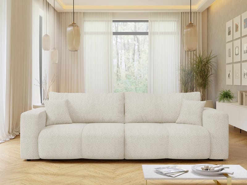 Flo Bäddsoffa 3-sits - Vit - Möbler - Vardagsrum - Bäddsoffor