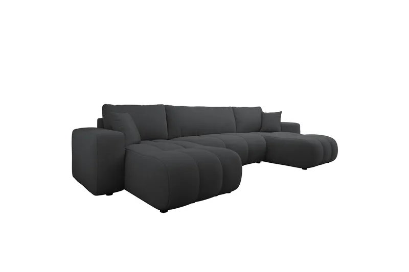 Flo Bäddsoffa Dubbeldivan 4-sits - Grå - Möbler - Vardagsrum - Bäddsoffor - U bäddsoffa