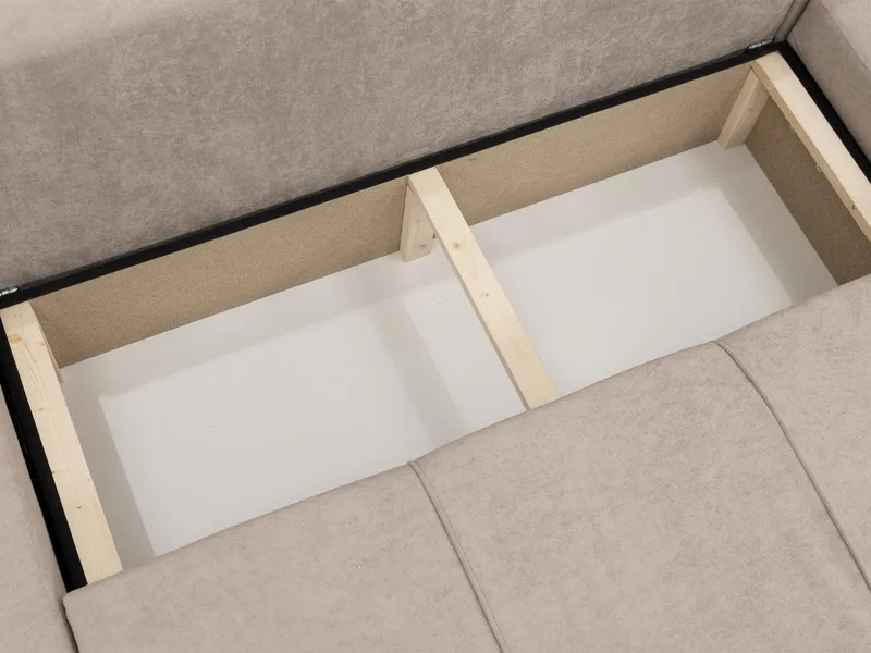 Flo Bäddsoffa Dubbeldivan 4-sits - Vit - Möbler - Vardagsrum - Bäddsoffor - U bäddsoffa