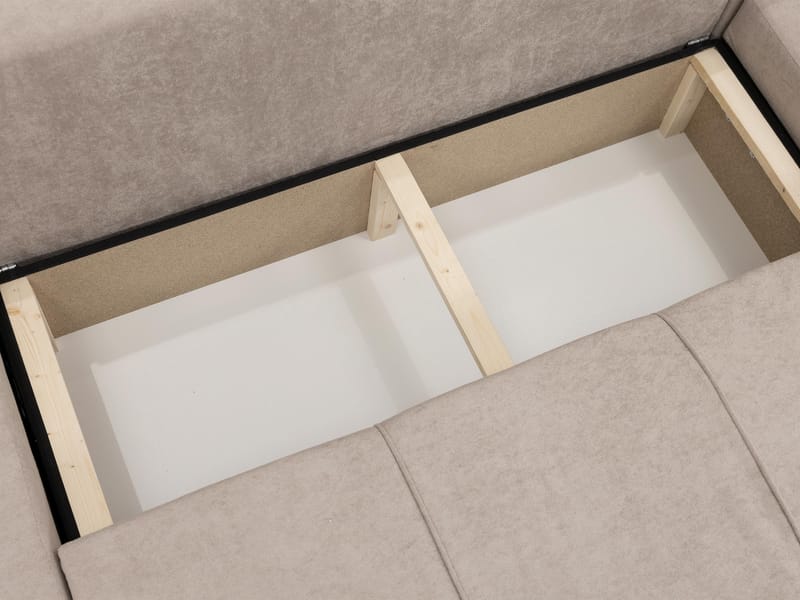 Flo Bäddsoffa Dubbeldivan 4-sits - Vit - Möbler - Vardagsrum - Bäddsoffor - U bäddsoffa