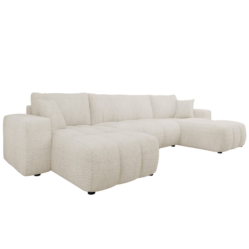 Flo Bäddsoffa Dubbeldivan 4-sits - Vit - Möbler - Vardagsrum - Bäddsoffor - U bäddsoffa