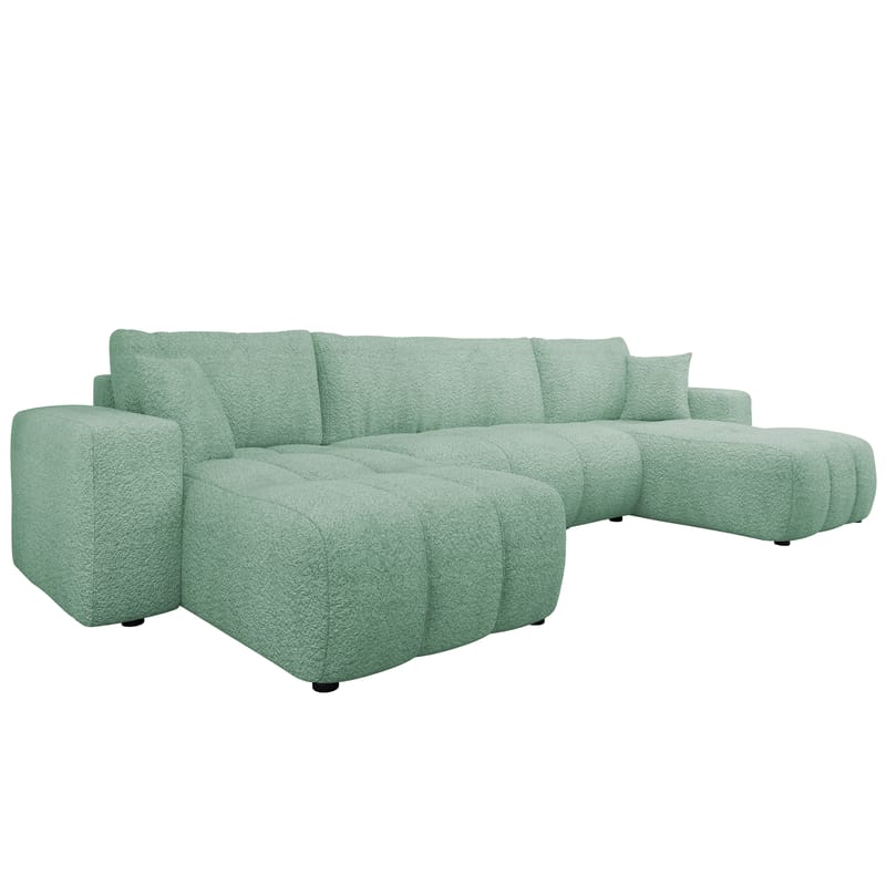 Flo Bäddsoffa Dubbeldivan 4-sits - Vit - Möbler - Vardagsrum - Bäddsoffor - U bäddsoffa