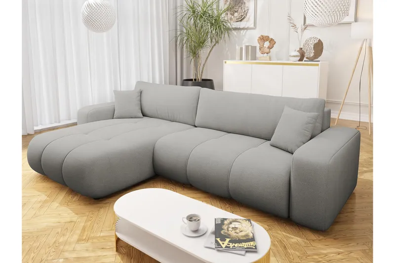 Flo Bäddsoffa med Divan 3-sits - Grå - Möbler - Vardagsrum - Bäddsoffor