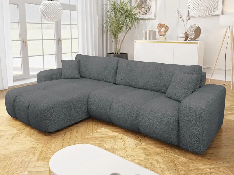Flo Bäddsoffa med Divan 3-sits - Grå - Möbler - Vardagsrum - Bäddsoffor