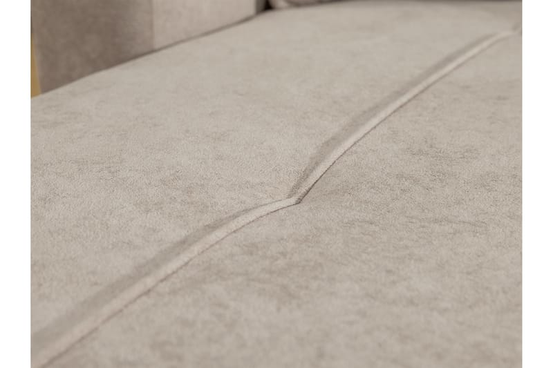 Flo Bäddsoffa med Divan 3-sits i Plysch - Gul - Möbler - Vardagsrum - Bäddsoffor