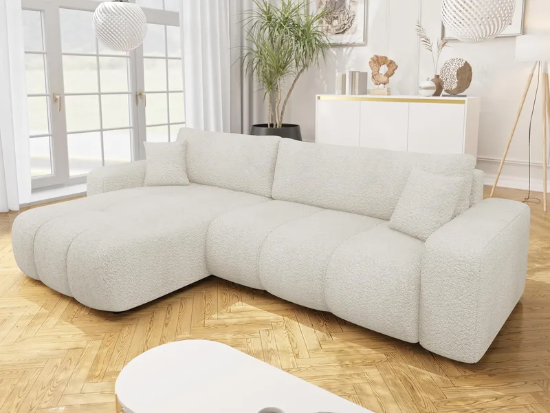 Flo Bäddsoffa med Divan 3-sits - Krämvit - Möbler - Vardagsrum - Bäddsoffor