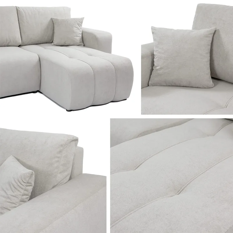 Flo Bäddsoffa med Divan 3-sits - Rosa - Möbler - Vardagsrum - Bäddsoffor