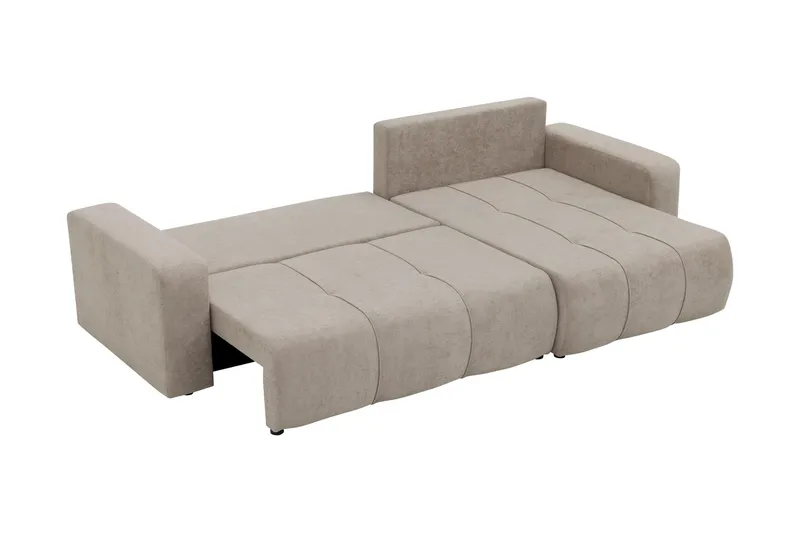 Flo Bäddsoffa med Divan 3-sits - Svart - Möbler - Vardagsrum - Bäddsoffor