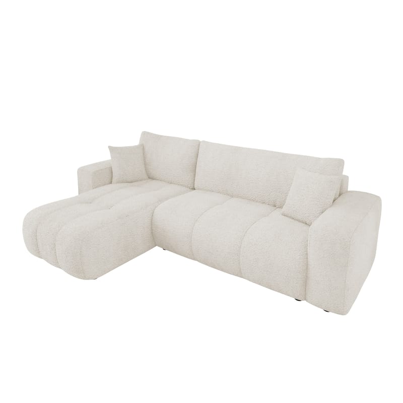 Flo Bäddsoffa med Divan 3-sits, Vit