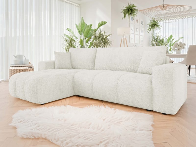 Flo Bäddsoffa med Divan 3-sits - Vit - Möbler - Vardagsrum - Bäddsoffor