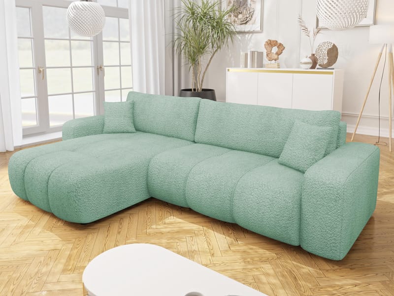 Flo Bäddsoffa med Divan 3-sits - Vit - Möbler - Vardagsrum - Bäddsoffor