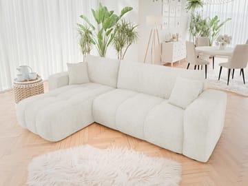 Flo Bäddsoffa med Divan 3-sits - Vit - Möbler - Vardagsrum - Bäddsoffor