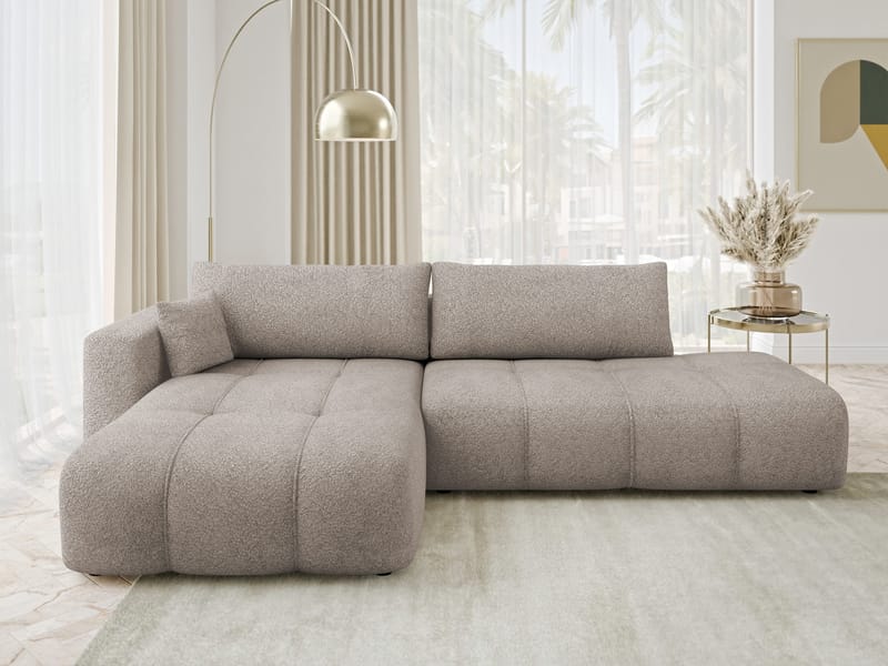 Flo Bäddsoffa med Divan 4-sits - Beige - Möbler - Vardagsrum - Bäddsoffor