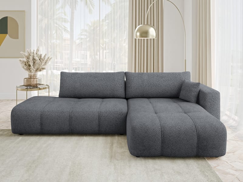 Flo Bäddsoffa med Divan 4-sits - Grå - Möbler - Vardagsrum - Bäddsoffor