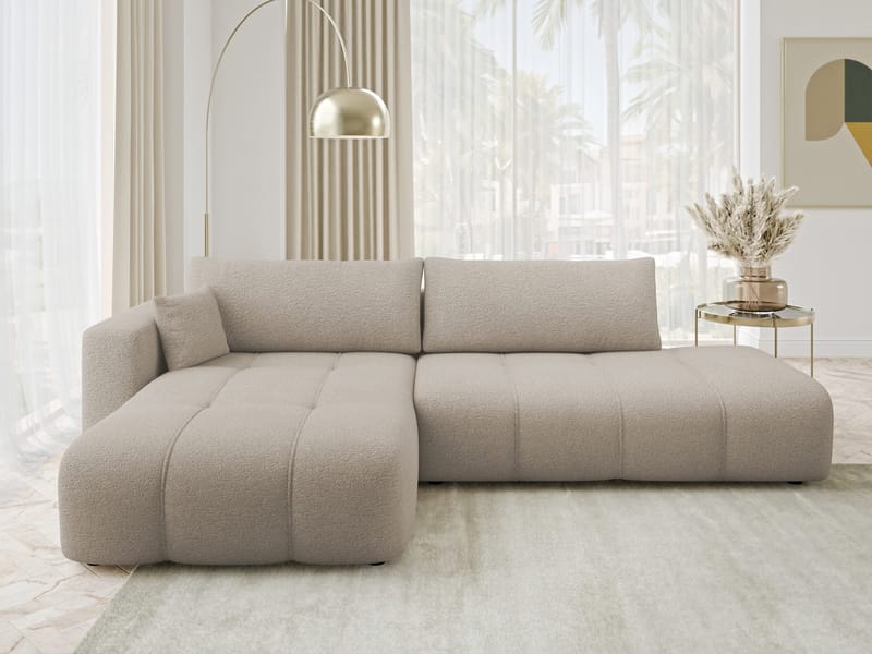 Flo Bäddsoffa med Divan 4-sits - Vit - Möbler - Vardagsrum - Bäddsoffor