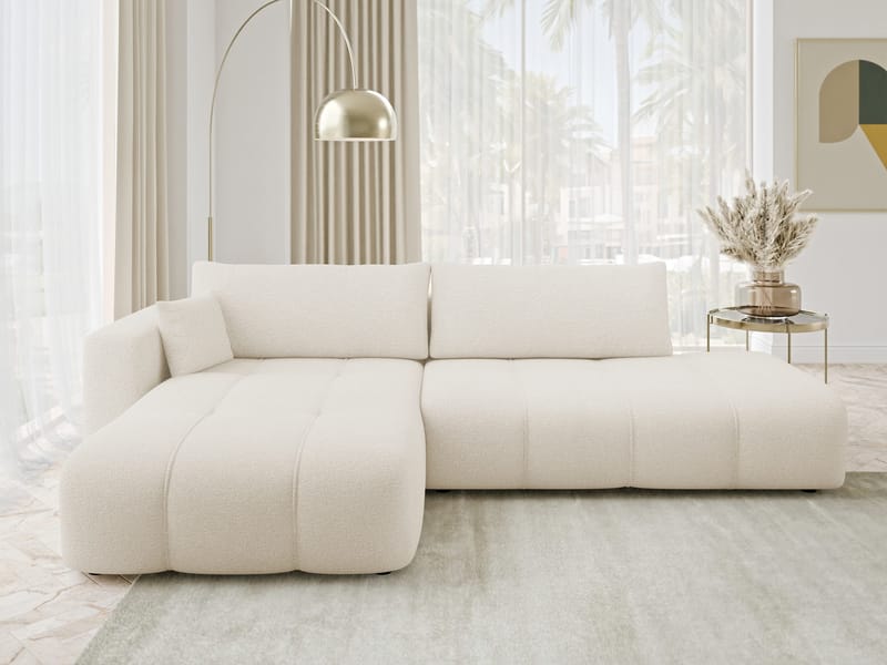 Flo Bäddsoffa med Divan 4-sits - Vit - Möbler - Vardagsrum - Bäddsoffor