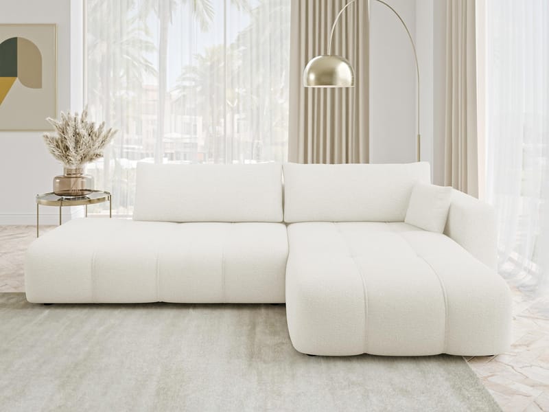 Flo Bäddsoffa med Divan 4-sits - Vit - Möbler - Vardagsrum - Bäddsoffor