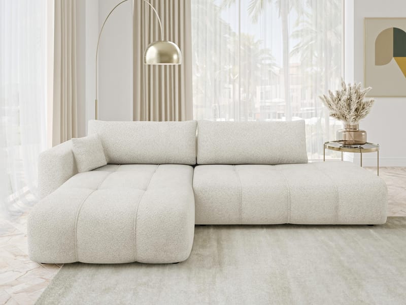 Flo Bäddsoffa med Divan 4-sits - Vit - Möbler - Vardagsrum - Bäddsoffor