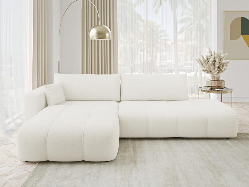 Flo Bäddsoffa med Divan 4-sits - Vit - Möbler - Vardagsrum - Bäddsoffor