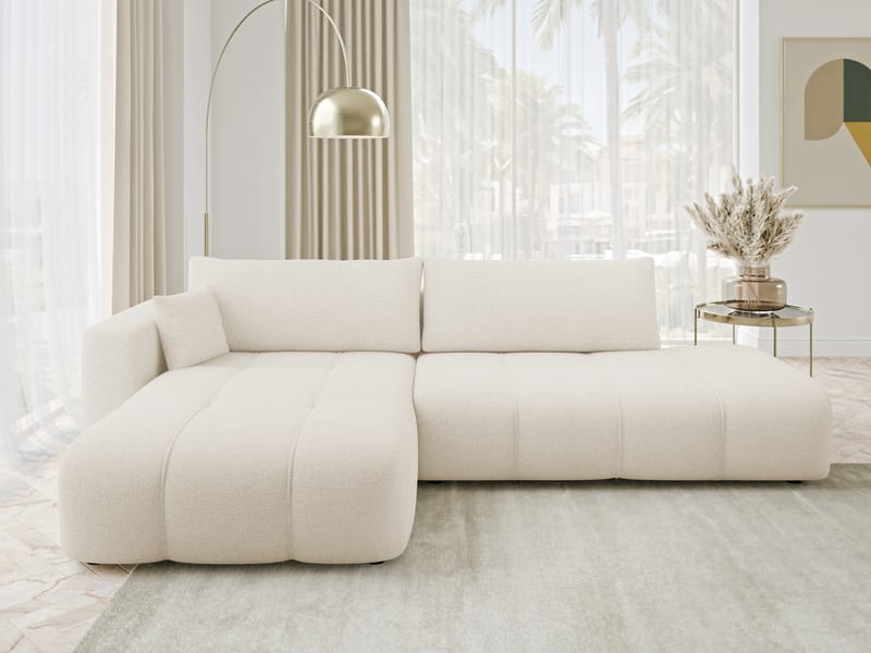 Flo Bäddsoffa med Divan 4-sits - Vit - Möbler - Vardagsrum - Bäddsoffor