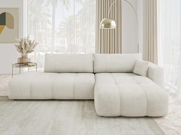 Flo Bäddsoffa med Divan 4-sits - Vit - Möbler - Vardagsrum - Bäddsoffor