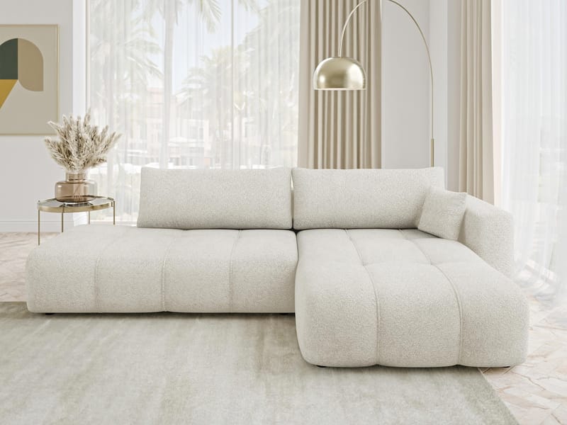 Flo Bäddsoffa med Divan 4-sits - Vit - Möbler - Vardagsrum - Bäddsoffor