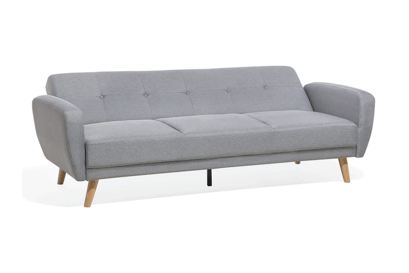 Florli 3-sits Fällbar Rektangulär Längsbäddad Bäddsoffa 104x190 cm i Tyg - Grå - Möbler - Vardagsrum - Bäddsoffor
