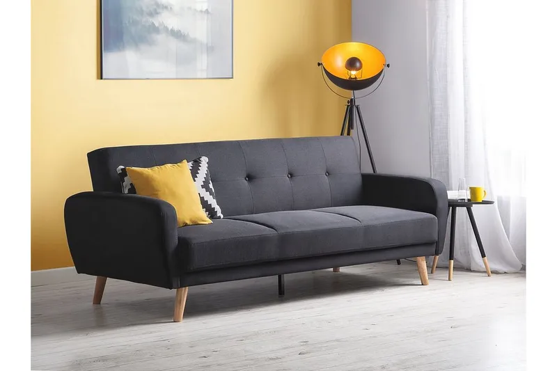 Florli Bäddsoffa 214 cm - Svart - Möbler - Vardagsrum - Bäddsoffor